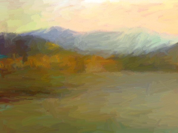 lake como shirt painting