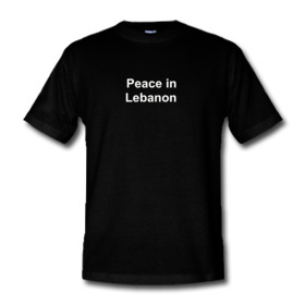 Peace in Lebanon click and choose your colour
