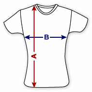 ladies T shirt sizes